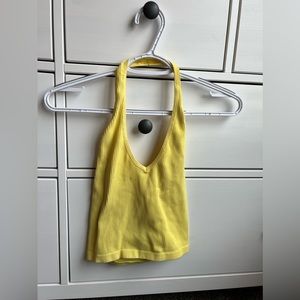 Urban Outfitters Out From Under Yellow Halter Top, size M
